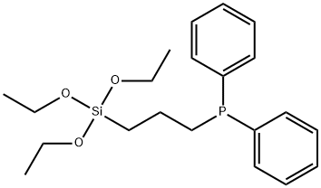 ジフェニル[3-(トリエトキシシリル)プロピル]ホスフィン, 98% 化学構造式