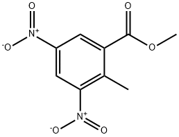2-メチル-3,5-ジニトロ安息香酸メチル 化学構造式