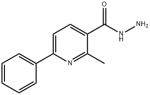 2-METHYL-6-PHENYLPYRIDINE-3-CARBOHYDRAZIDE, 52090-57-0, 结构式
