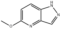 5-メトキシ-1H-ピラゾロ[4,3-B]ピリジン 化学構造式
