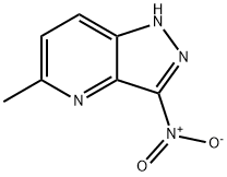 5-甲基-3-硝基-4-氮杂吲唑 结构式