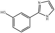 3-(1H-イミダゾール-2-イル)フェノール 化学構造式