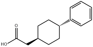 2 - ((1R,4R)-4-苯基环己基)乙酸 结构式