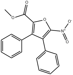 methyl 5-nitro-3,4-diphenylfuran-2-carboxylate 结构式