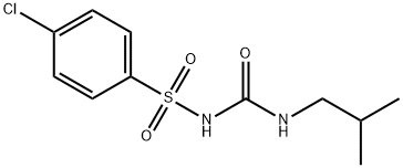 1-(p-クロロフェニルスルホニル)-3-イソブチル尿素 化学構造式