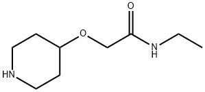 N-エチル-2-(4-ピペリジニルオキシ)アセトアミド 化学構造式