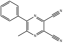2,3-二氰基-6-甲基-5-苯吡嗪, 52109-67-8, 结构式