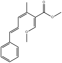 (3Z,5E)-2-[(E)-メトキシメチレン]-3-メチル-6-フェニル-3,5-ヘキサジエン酸メチル 化学構造式