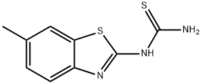 Thiourea, (6-methyl-2-benzothiazolyl)- (9CI) Struktur