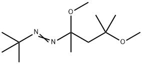 1-[(1,1-Dimethylethyl)azo]-1,3-dimethoxy-1,3-dimethylbutane Struktur