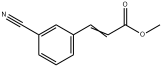 3-(3-苯腈)丙烯酸甲酯, 52116-81-1, 结构式