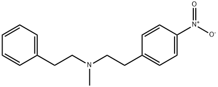 N-Methyl-4-nitro-N-(2-phenylethyl)benzeneethanamine 结构式