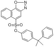 4-(2,2-DIPHENYLPROPANE-4-YLOXYSULFONYL) NAPHTHOQUINONE-1,2-DIAZIDE Struktur