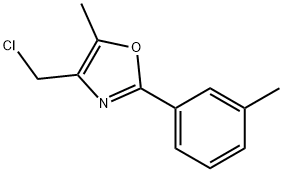 4-(CHLOROMETHYL)-5-METHYL-2-(3-METHYLPHENYL)-1,3-OXAZOLE|4-(氯甲基)-5-甲基-2-(3-甲基苯基)恶唑