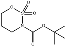 1,2,3-氧杂噻嗪烷-3-羧酸叔丁酯2,2-二氧化物 结构式