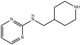 N-(哌啶-4-基甲基)嘧啶-2-胺 结构式