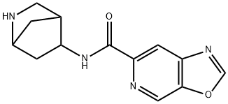 Oxazolo[5,4-c]pyridine-6-carboxamide, N-2-azabicyclo[2.2.1]hept-5-yl- (9CI) 结构式
