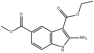 3-ethyl 5-methyl 2-amino-1H-indole-3,5-dicarboxylate Structure