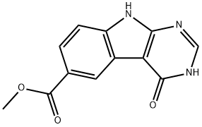 4-Hydroxy-9H-1,3,9-triaza-fluorene-6-carboxylic acid Methyl ester 化学構造式