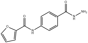 Benzoic acid, 4-[(2-furanylcarbonyl)amino]-, hydrazide (9CI) 结构式