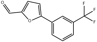 5-[3-(トリフルオロメチル)フェニル]フラン-2-カルボキシアルデヒド 化学構造式