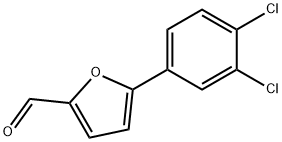 5-(3,4-ジクロロフェニル)-2-フルアルデヒド 化学構造式