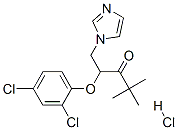 2-(2,4-dichlorophenoxy)-1-(1H-imidazol-1-yl)-4,4-dimethylpentan-3-one monohydrochloride Struktur