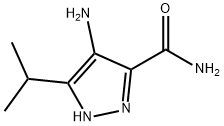 4-氨基-3-异丙基-1H-吡唑-5-甲酰胺, 521300-03-8, 结构式