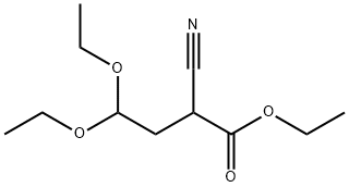 2-氰基-4,4-二乙氧基丁酸乙酯 结构式