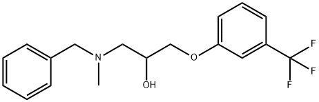 1-(benzylmethlamino)-3-(alpha,alpha,alpha-trifluoro-3-tolyl)oxy-2-propanol 结构式