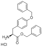 O-Benzyl-L-tyrosine benzyl ester hydrochloride Structure