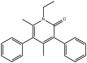 1-Ethyl-4,6-dimethyl-3,5-diphenyl-2(1H)-pyridinone Structure