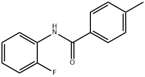 N-(2-氟苯基)-4-甲基苯甲酰胺 结构式