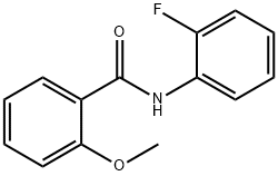 N-(2-fluorophenyl)-2-methoxybenzamide Struktur