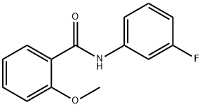 N-(3-氟苯基)-2-甲氧基苯甲酰胺 结构式