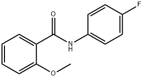 N-(4-氟苯基)-2-甲氧基苯甲酰胺, 5215-38-3, 结构式