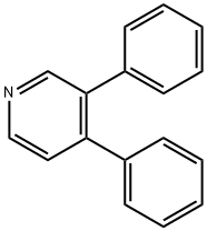 3,4-ジフェニルピリジン 化学構造式