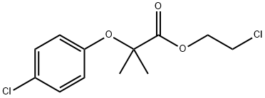2-chloroethyl 2-(4-chlorophenoxy)-2-methylpropionate 结构式