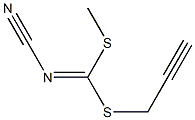 METHYL PROP-2-YNYL CYANOCARBONIMIDODITHIOATE, 52173-99-6, 结构式