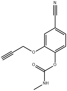 (4-cyano-2-prop-2-ynoxy-phenyl) N-methylcarbamate 结构式