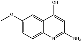 2-AMINO-6-METHOXYQUINOLIN-4-OL 结构式
