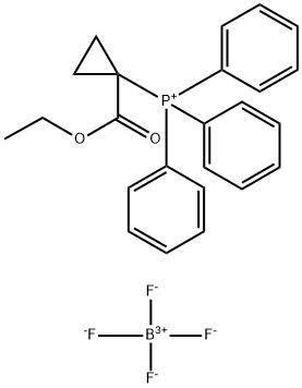 (1-乙氧基羰基环丙基)三苯基磷四氟硼酸盐,52186-89-7,结构式