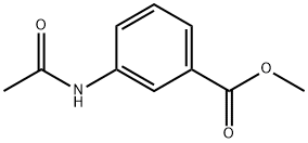 3-アセチルアミノ安息香酸メチル 化学構造式