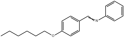 1-(4-hexoxyphenyl)-N-phenyl-methanimine Struktur