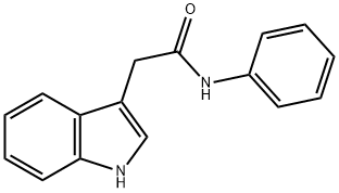 N-Phenyl-1H-indole-3-acetamide Struktur
