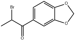 2-ブロモ-3',4'-(メチレンジオキシ)プロピオフェノン 化学構造式