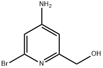 (6-amino-4-bromopyridin-2-yl)methanol 结构式