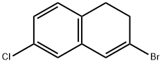 3-BROMO-6-CHLORO-1,2-DIHYDRONAPHTHALENE 结构式