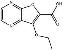 Furo[2,3-b]pyrazine-6-carboxylic acid, 7-ethoxy- (9CI) 结构式
