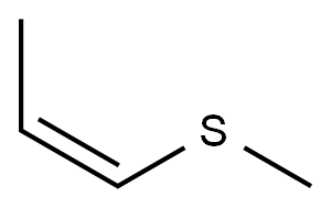(Z)-2-Thia-3-pentene Struktur